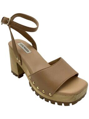 Steve Madden Ocala Tan Leather Ankle Strap Size 10 Sandal NWOT